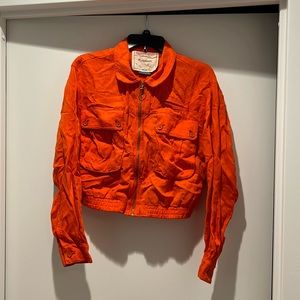 Orange Linen Jacket